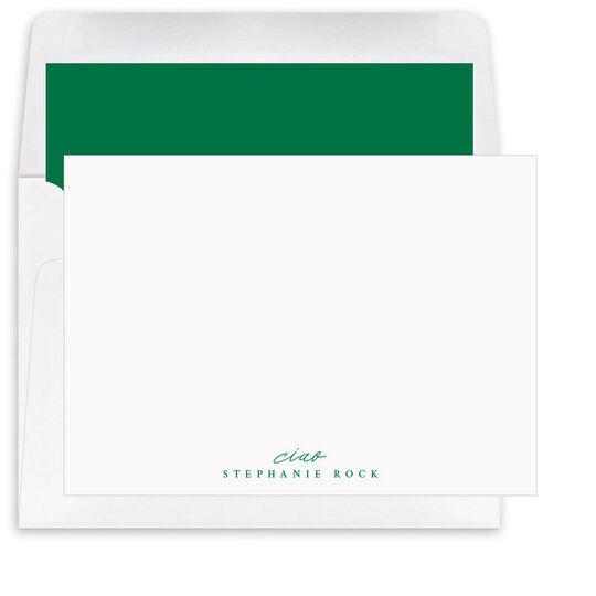 Handwritten Sentiment of Choice Flat Note Cards - Raised Ink